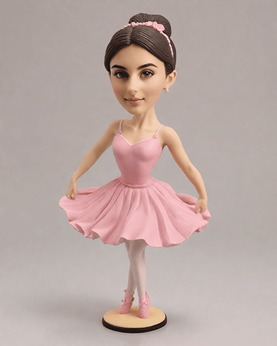 Spotlight on Grace: Unveiling the Ballet Bobblehead Trend Among Young Dancers,She's the Star of Her Own Ballet: A Mini-Me Figurine for the Young Dancer