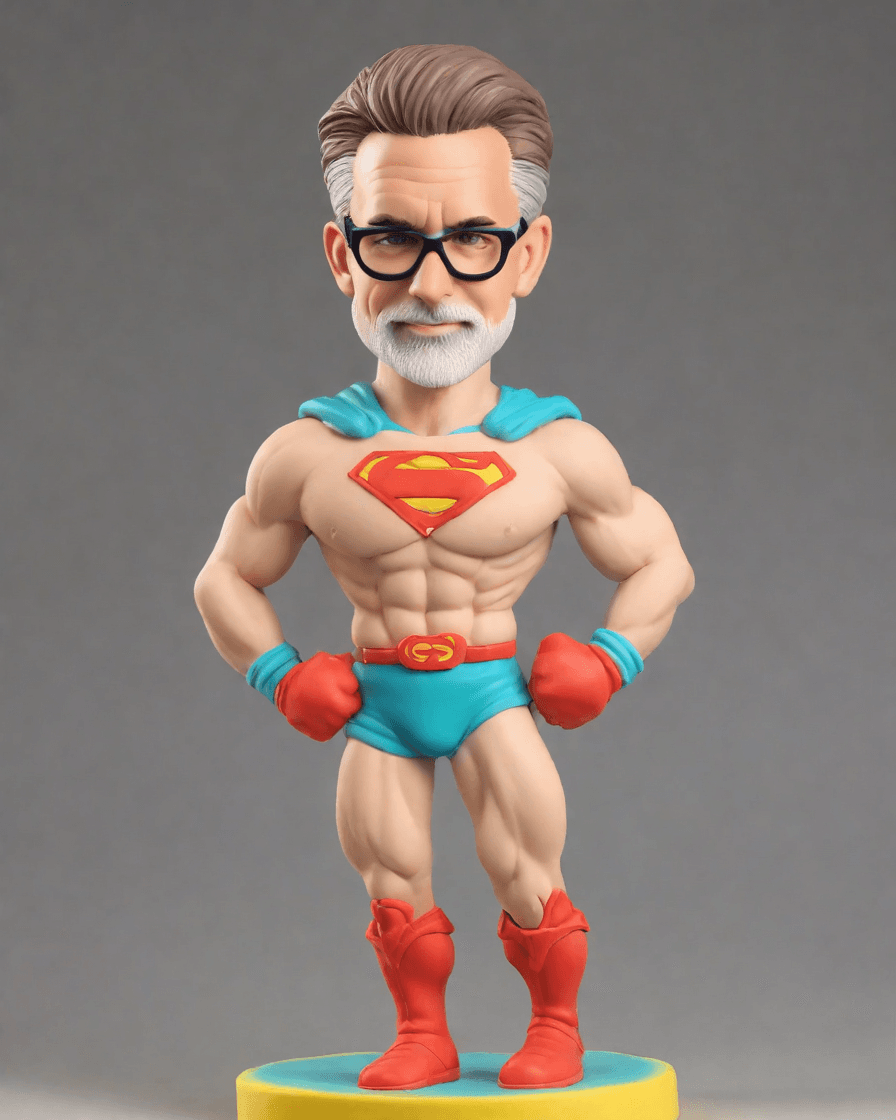 The Ultimate Fitness Motivator: Unboxing a Custom Bobblehead in Superhero Gear,My Mini-Me Just Got Buff: A Personalized Fitness Bobblehead Adventure