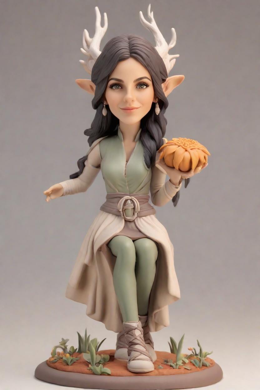 Halloween Trendsetters: Discovering the Latest in Personalised Figurines for the Season of Spooks,She Transformed into a Halloween Reindeer with a Pumpkin! A Social Media Sensation's Story
