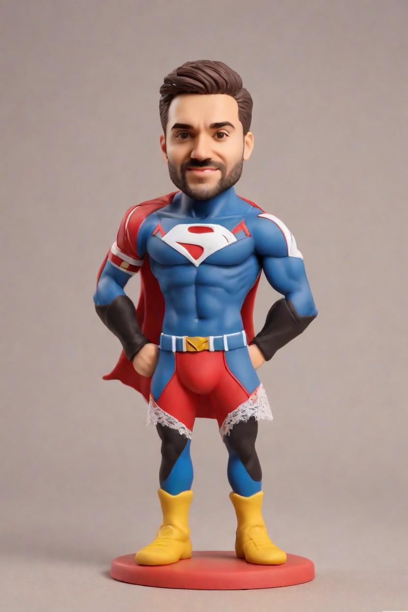 The Unconventional Hero: Embracing the Iron Man in a Red Lace Hotpants,He's Got Style: A Man's Journey to Personalized Bobblehead Glory