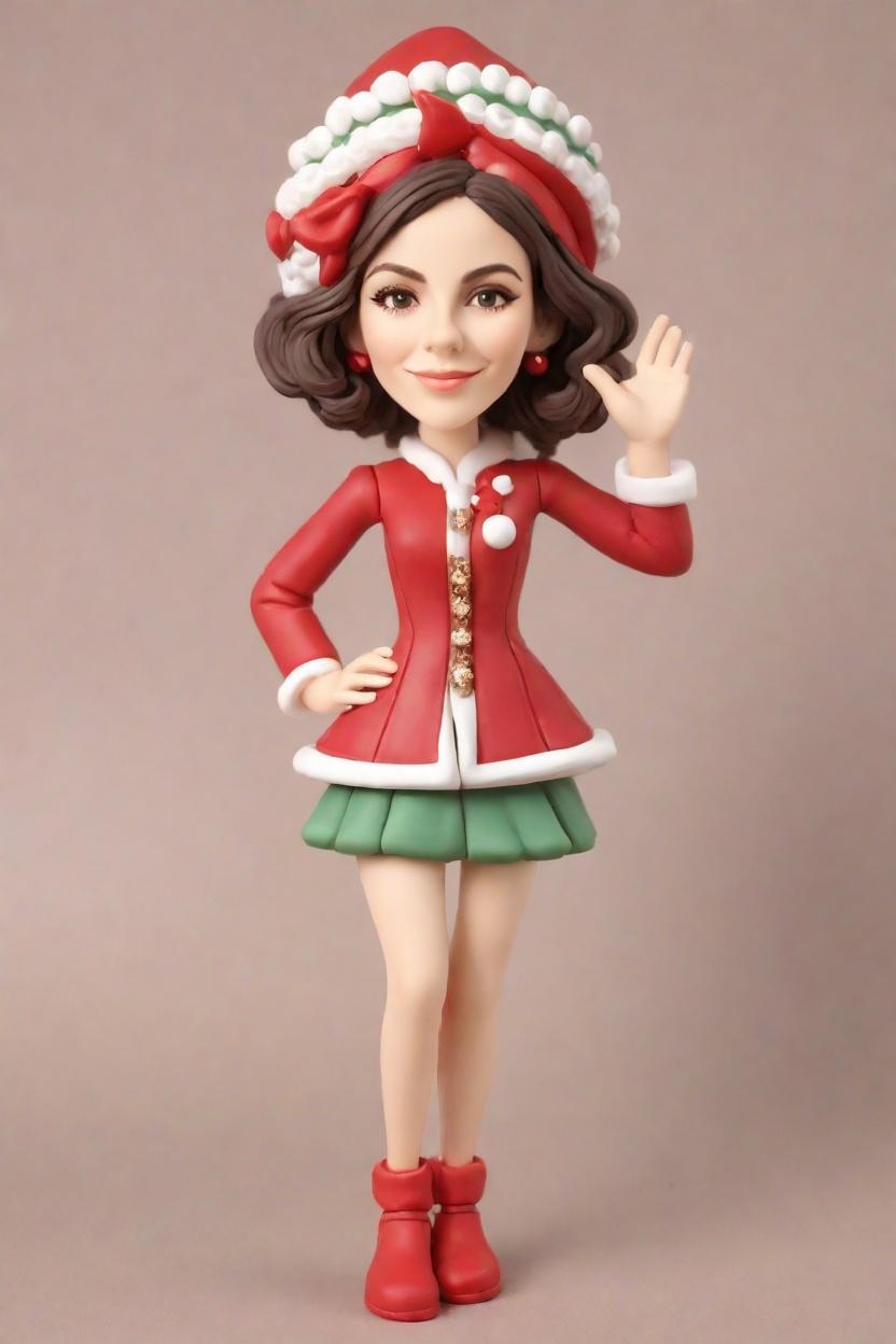 Fashion Meets Fun: Discovering the Trendy Bobblehead Craze Amongst the Holiday Frenzy,Unwrapping Joy: My Custom Bobblehead Adventure as a Festive Fashionista