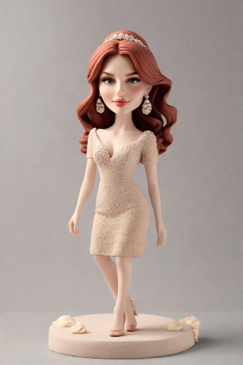 When Personalized Figurines Become the Heart of Valentine's Day Celebrations,Her Golden Pink Dress and a Mini-Me: A Valentine's Tale of Love and Creativity