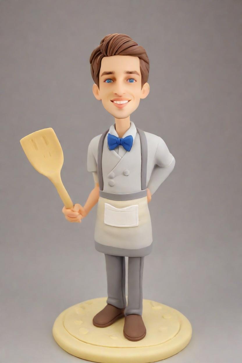 Discovering the Art of Custom Bobbleheads: A Chef's Winking Tale,My Chef Bobblehead Doll Just Made My Kitchen Game 🔥! #ChefGoals