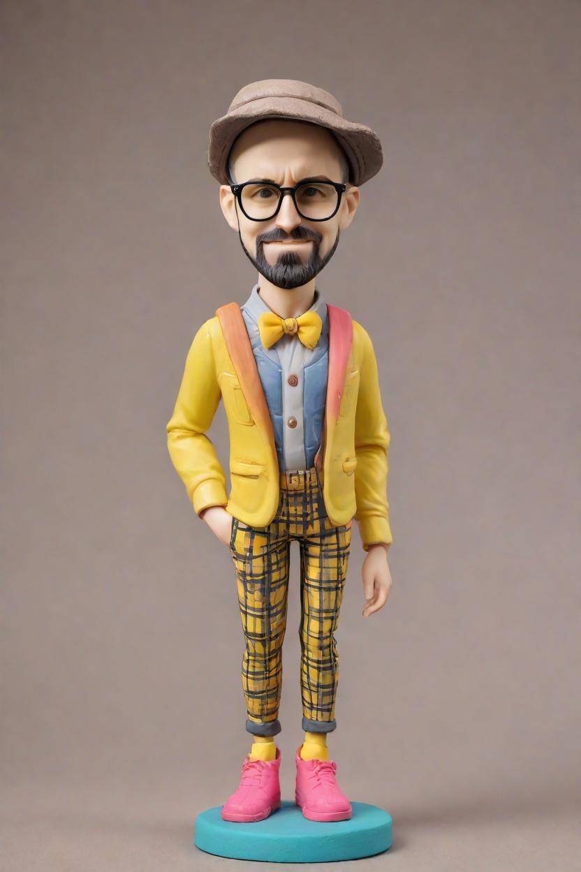 Casual Fun Custom Bobblehead,He Winks, I Click: Create Your Own Bobblehead Doll