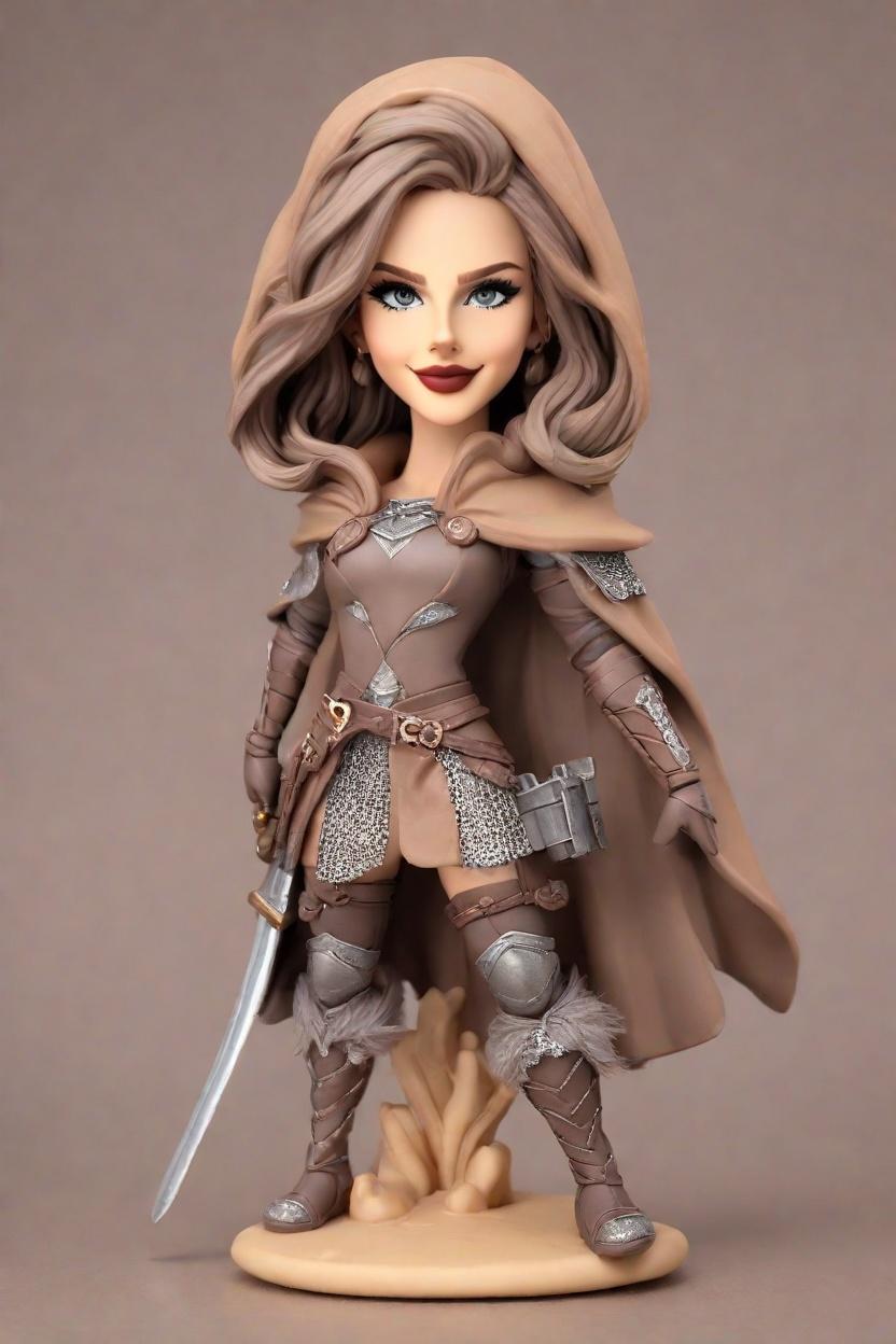 Custom Heroic Fantasy Bobblehead,She Wields Her Sword: Crafting My Own Bobblehead Doll