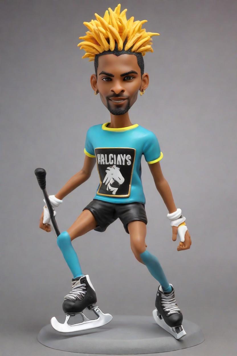 Custom Hockey Punk Bobblehead,He Made His Own Punk-Inspired Hockey Bobblehead Doll!