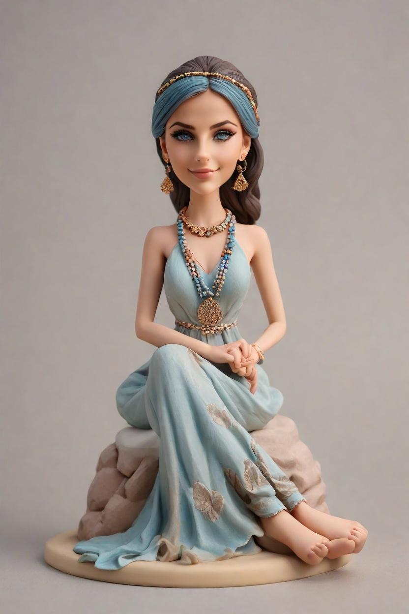 Custom Meditation Serenity Bobblehead,She Created Her Own Zen Bobblehead Doll!