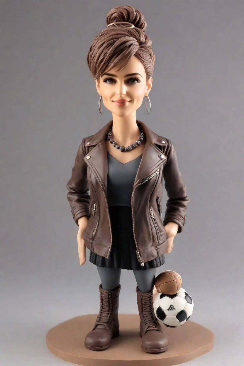 Custom Soccer Star Bobblehead,She Nailed Her Custom Bobblehead Look!