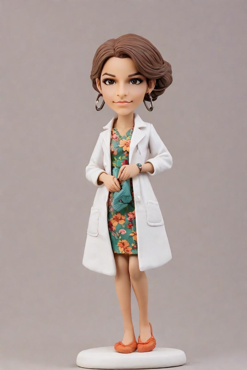 Custom Lab Chic Bobblehead,She Created Her Own Lab Chic Bobblehead! 🧪🌷