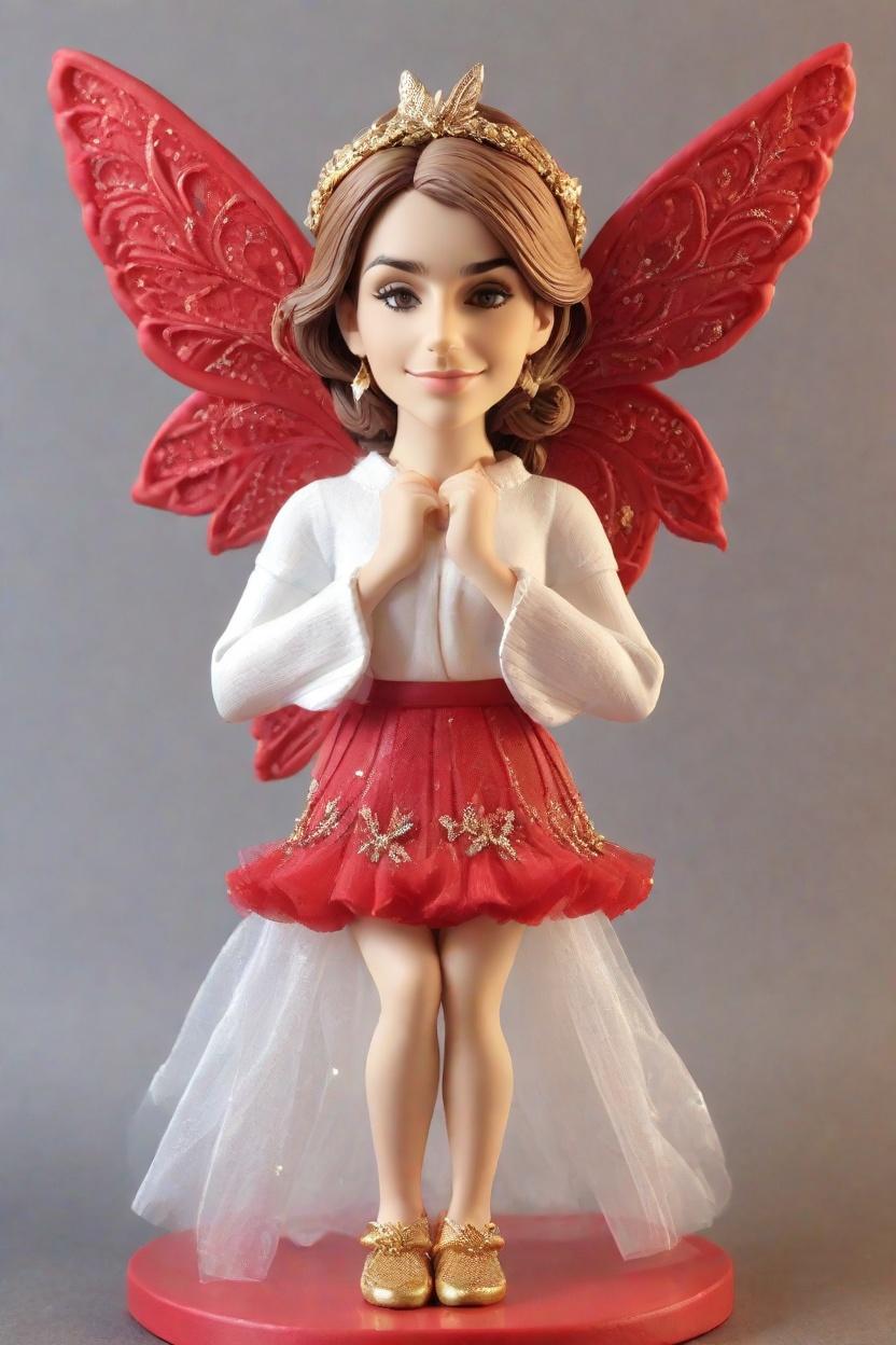 Custom Christmas Fairy Bobblehead,She Created a Festive Fairy Bobblehead!