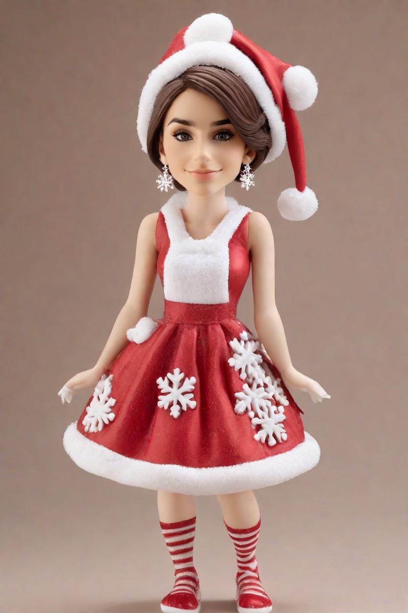 Custom Christmas Cheeky Bobblehead,She Created a Cheeky Christmas Bobblehead