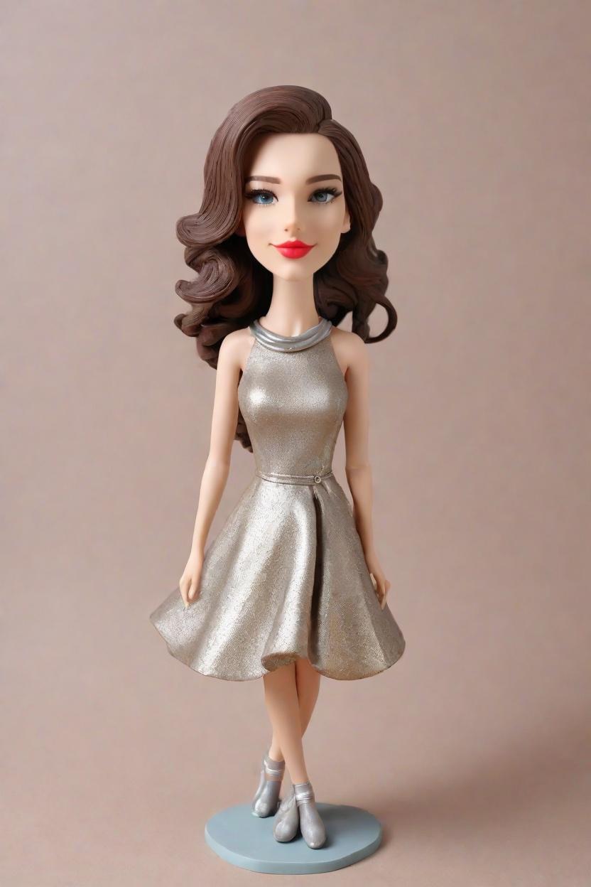 Custom Engagement Chic Bobblehead,She Created Her Own Chic Bobblehead Doll!