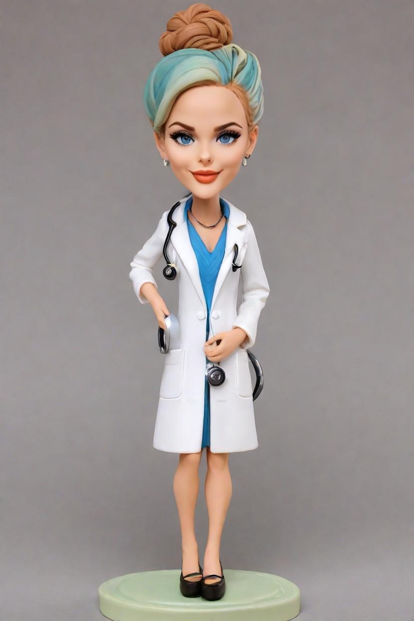 Custom Medical Marvel Bobblehead,She Created a Tutu-Clad Doctor Bobblehead!