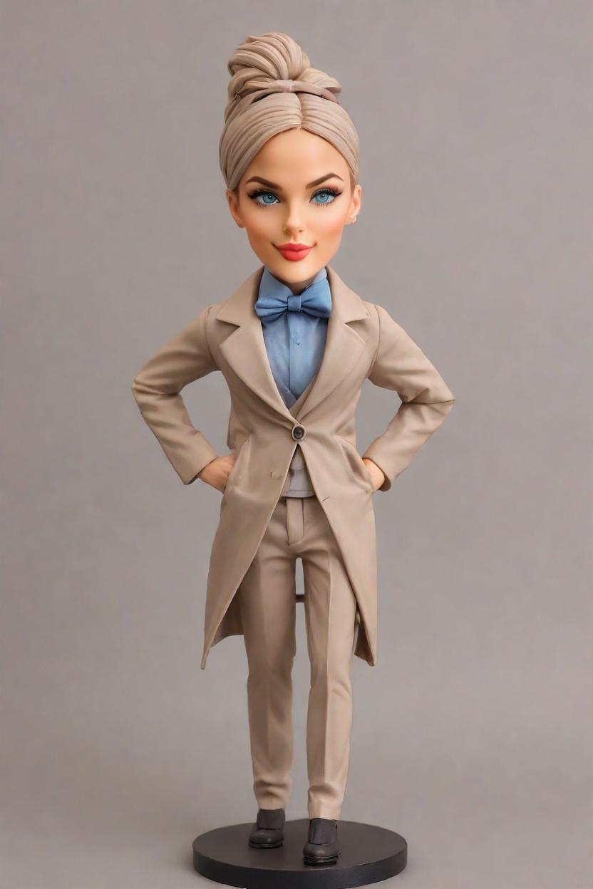 Custom Spy Stealth Bobblehead,She Made Her Own Spy Bobblehead Doll!