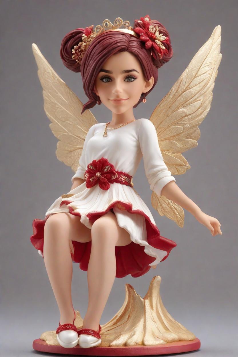 Custom Christmas Fairy Bobblehead,She Created a Festive Fairy Bobblehead!