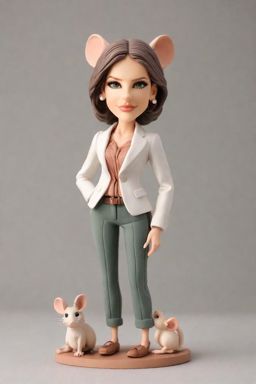 Trend Alert: Custom Bobblehead Dolls Take the Fashion World by Storm,She's Got Swagger: Unveiling My Custom Bobblehead Doll in a Chic Blazer and Statement Sneakers!