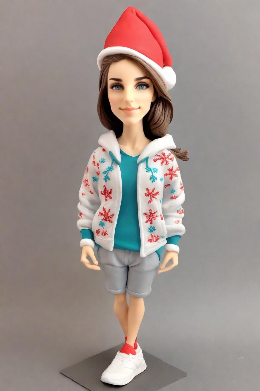 custom Holiday Jolly bobblehead,She Created a Festive Jolly Jogger Bobblehead!
