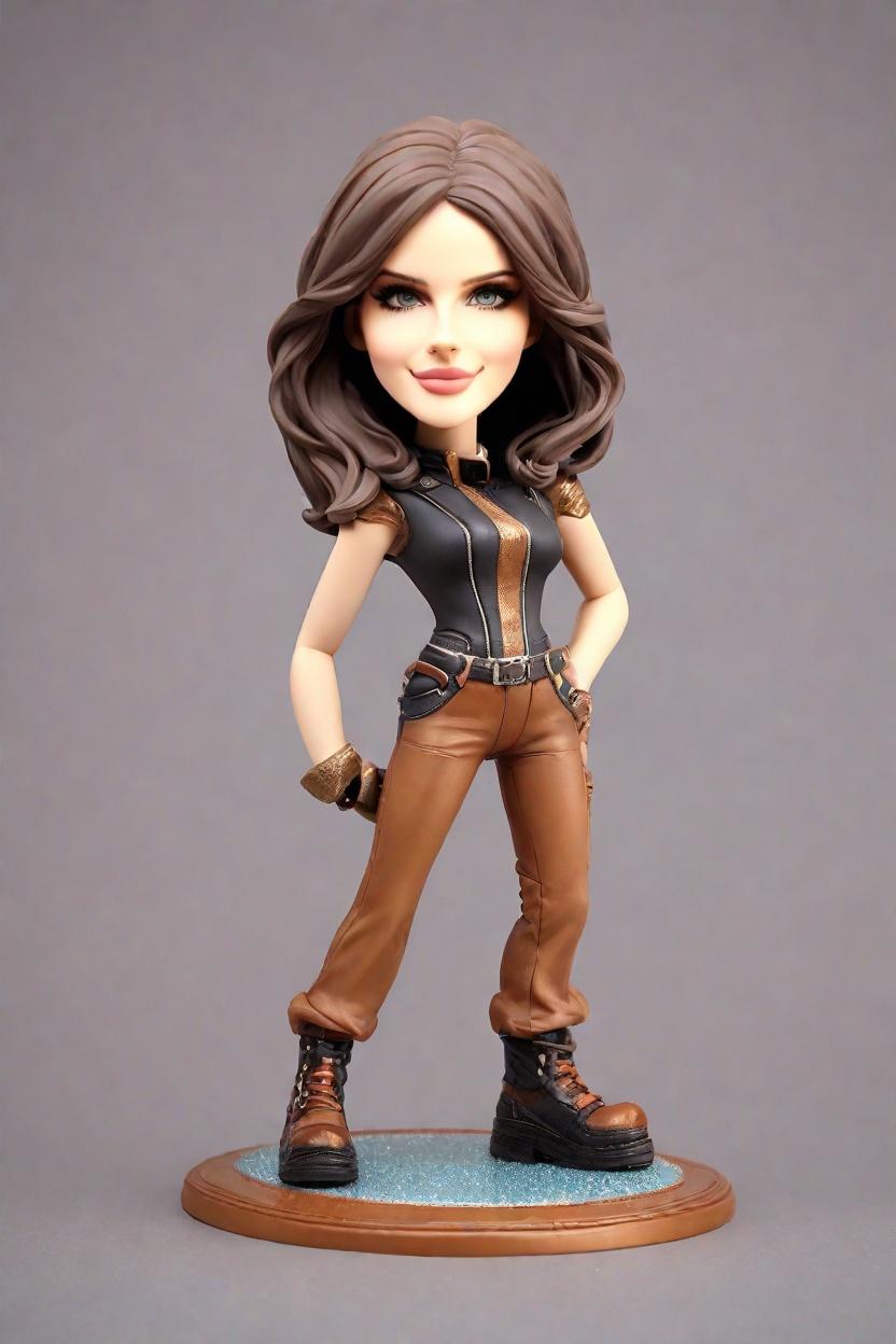 custom Heroic Stance Female Bobblehead,She Created Her Own Superhero Bobblehead Doll!