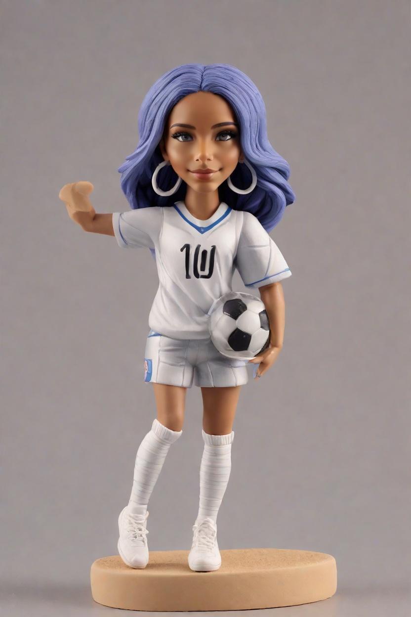 custom Soccer Victory Glitter bobblehead,She Nailed It: My Custom Bobblehead Doll