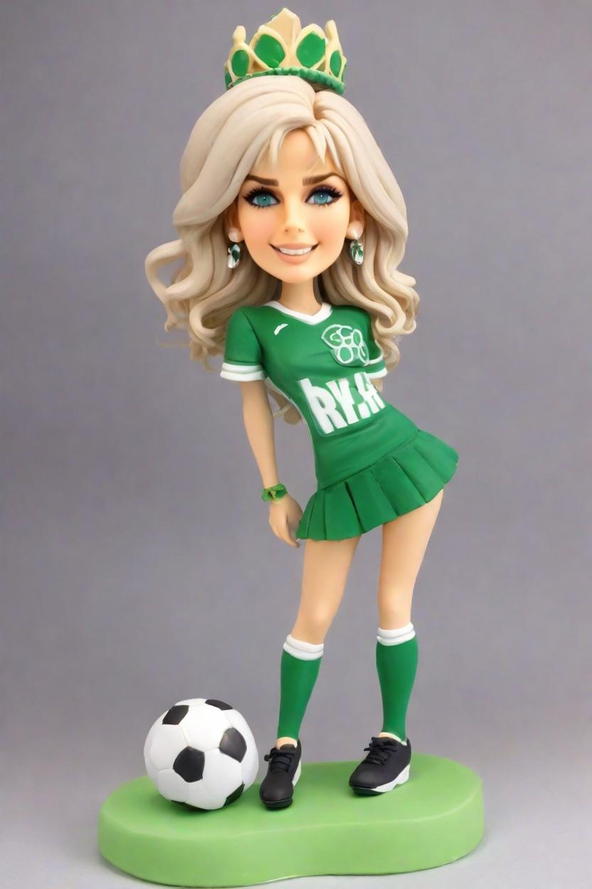 Custom Soccer Playful Bobblehead,She’s Making Her Own Bobblehead Doll, Adorable!