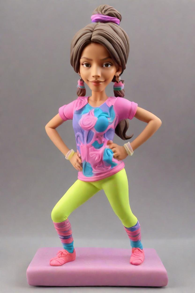 Custom Yoga Retreat Figurine Bobblehead,She's Unwinding: Create Your Own Yoga Pose Bobblehead