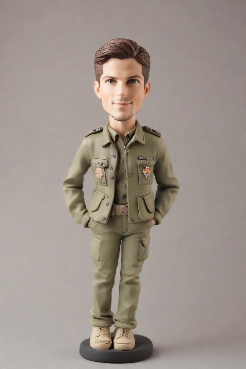 Gaming Hero Custom Military Bobblehead,He Made His Own Gaming Bobblehead Doll!