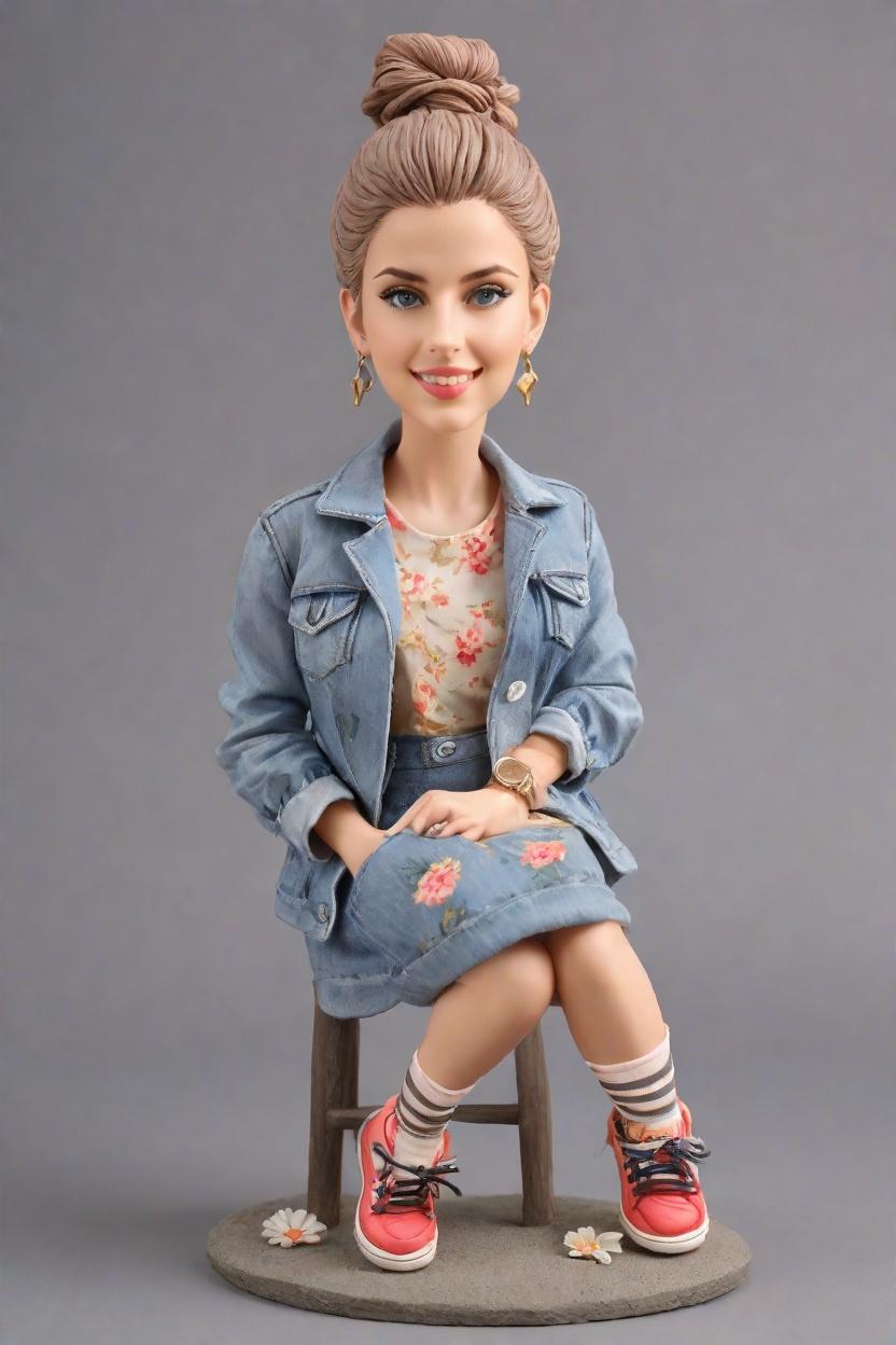 The Cheeky Wink of Floral Power: A Bobblehead's Tale,She's Winking at You! Unboxing My Cheeky Bobblehead Adventure