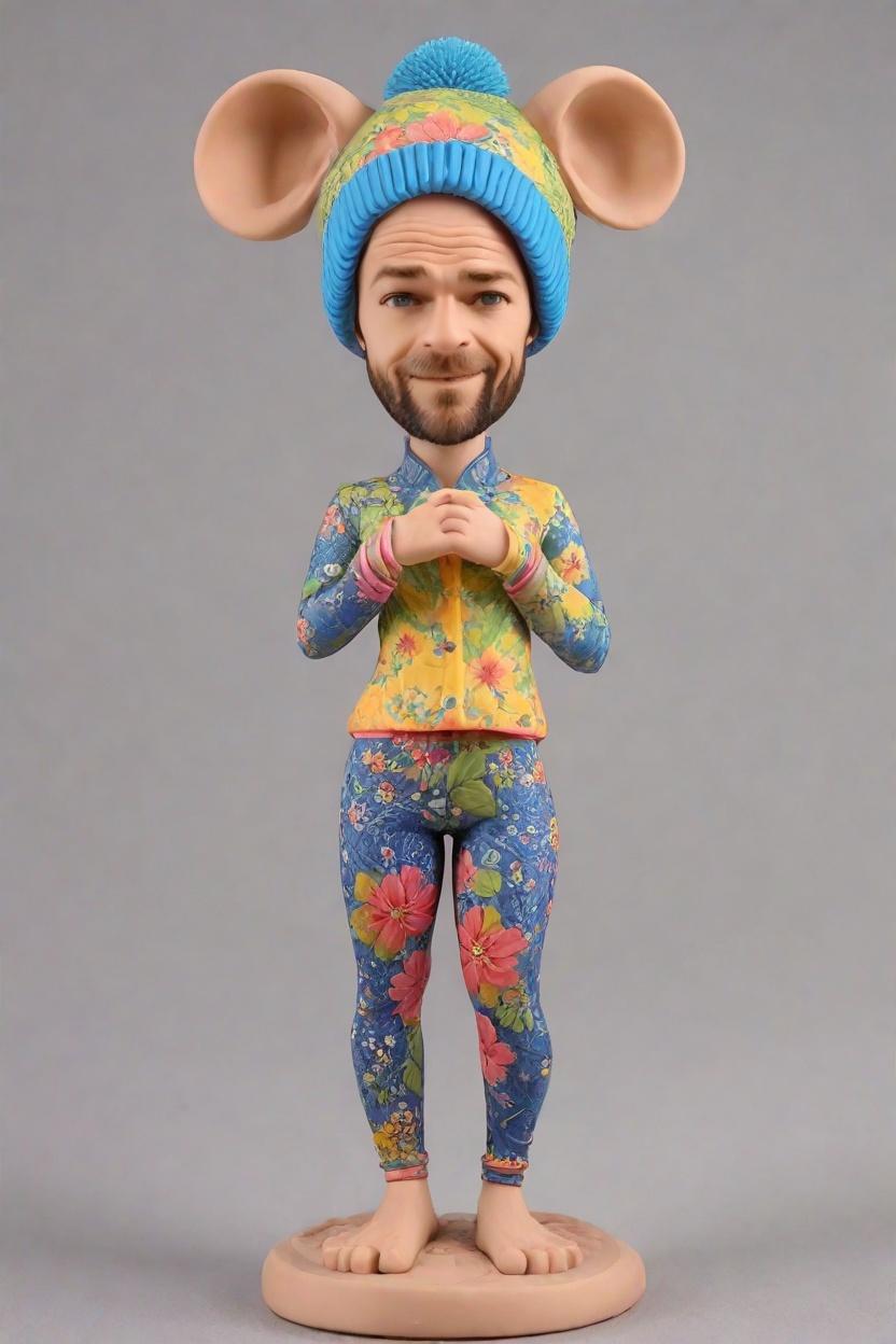 Custom Yoga Pose Bobblehead,John Shares His Epic Downward Dog Bobblehead