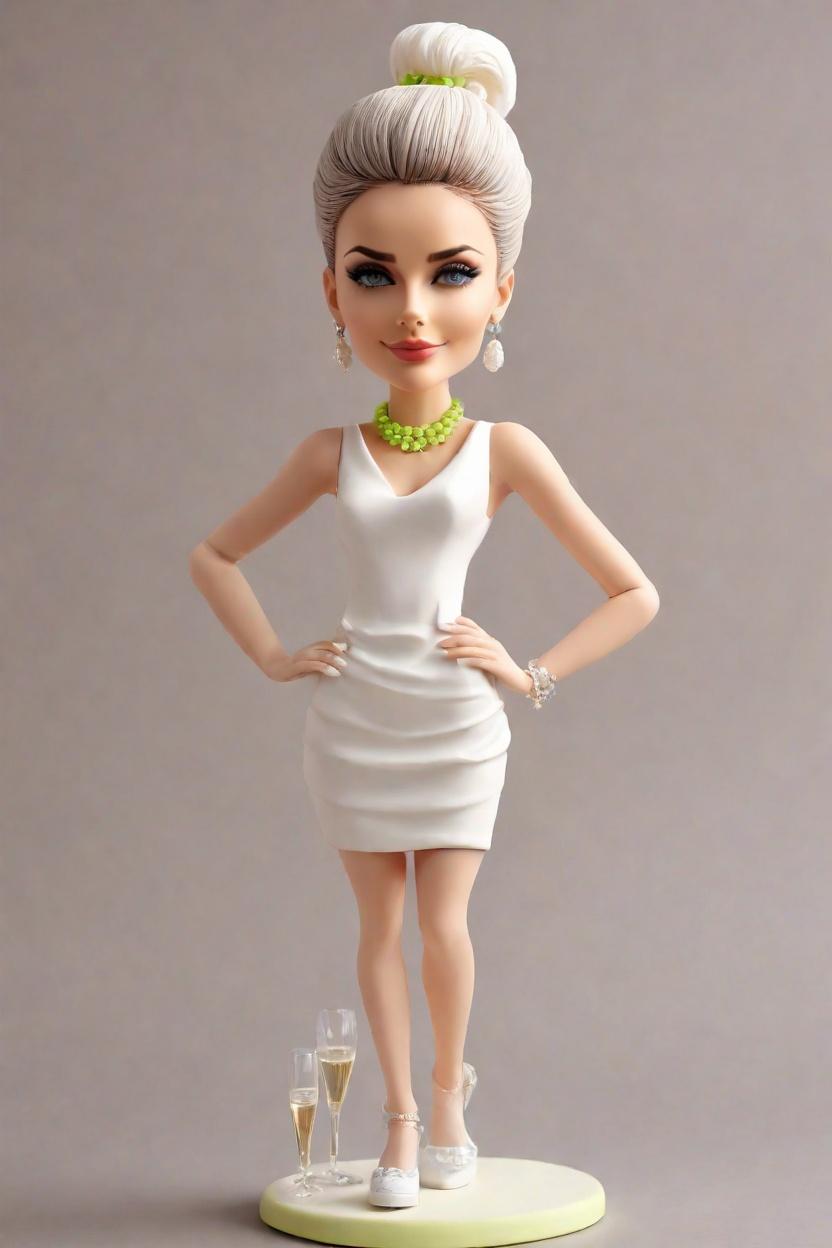 custom Client Appreciation Chic Bobblehead,She Created Her Own Chic Bobblehead Doll
