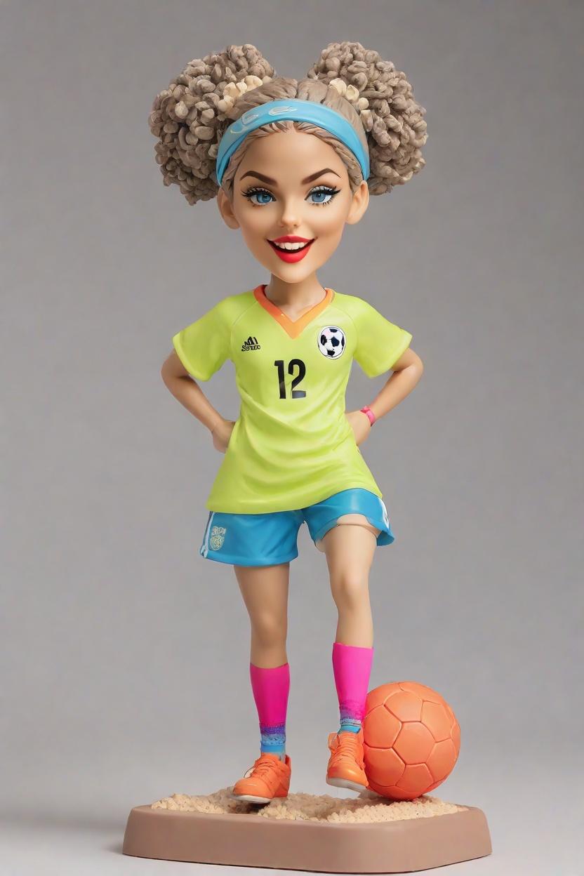Custom Kicking Soccer Bobblehead,She’s Got Game: Make Your Own Bobblehead Doll