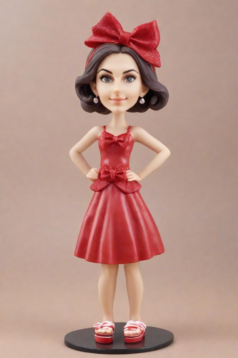 Custom NewYear Cheerful Bobblehead,She Created Her Own NewYear Bobblehead Doll! 🎉