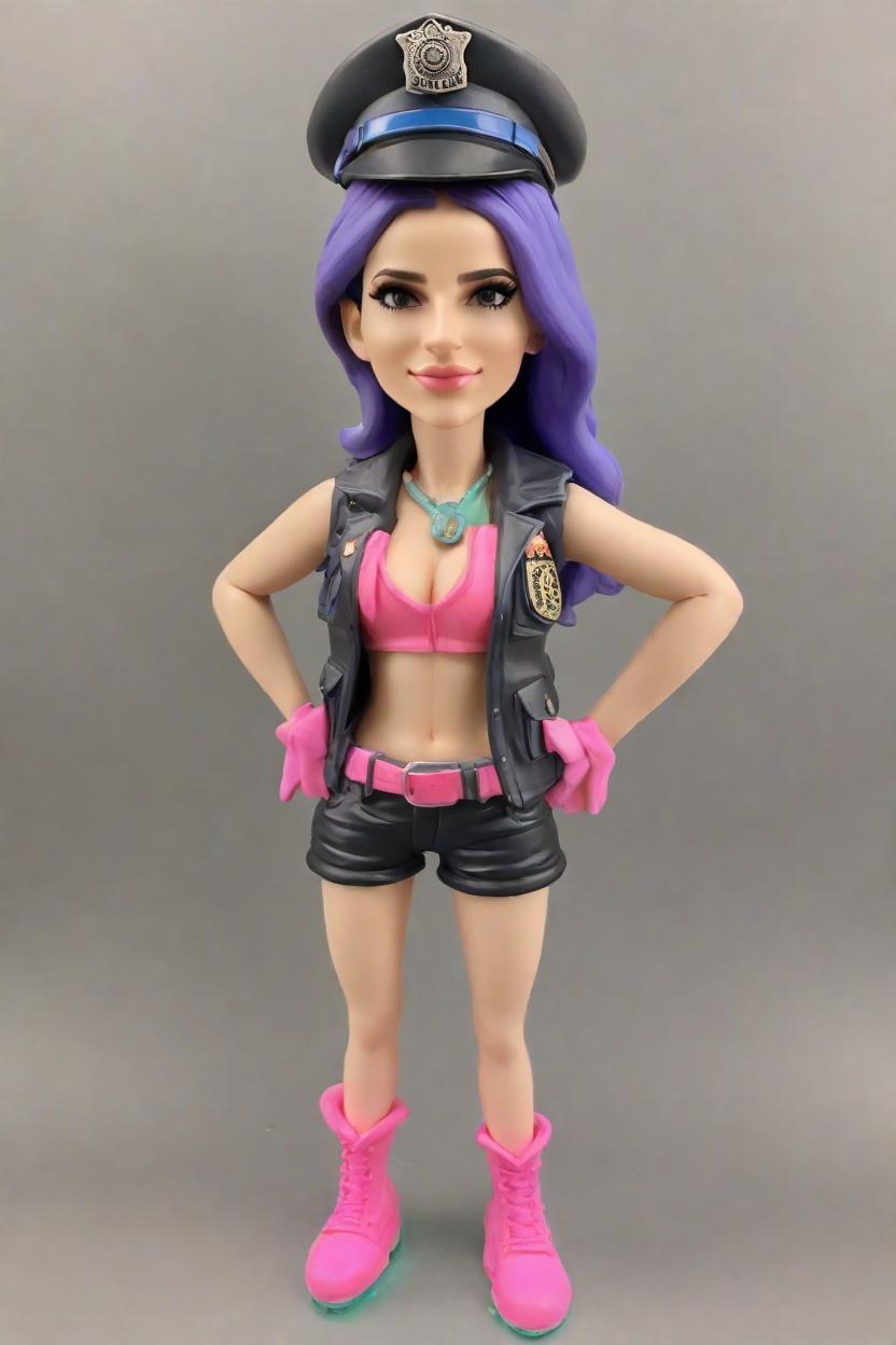 Funky, Bold, and Unique: The New Trend in Bobble Head Dolls Custom Fashion,Meet Officer Funky: A Custom Bobblehead Doll That’s All About Playful Winks and Combat Boots