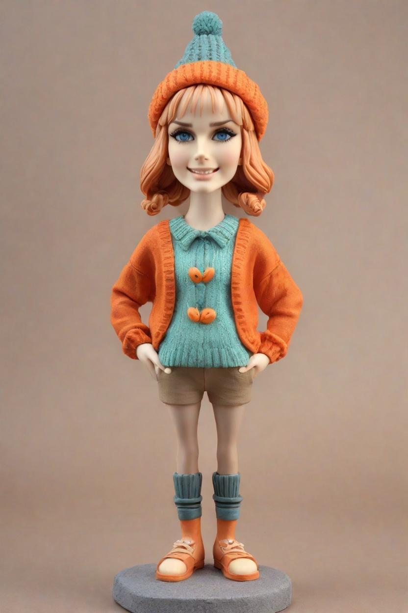 Trend Alert: Quirky Turkey Socks and Bobbleheads Take Over Thanksgiving,She's Got the Spirit: A Thanksgiving Tale of a Cheerful Bobblehead in Pumpkin Attire