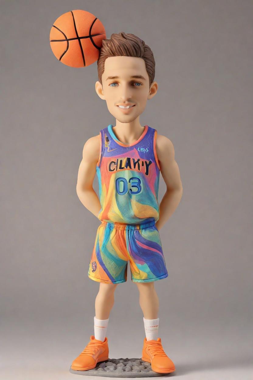 Custom Sports Enthusiast Bobblehead,John's Epic March Madness Bobblehead Creation