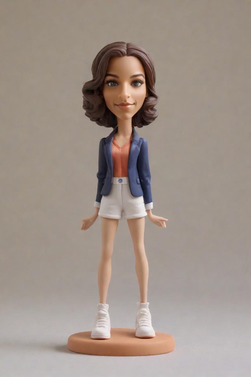 custom Basketball Chic Bobblehead,She Created Her Own Basketball Bobblehead Look!