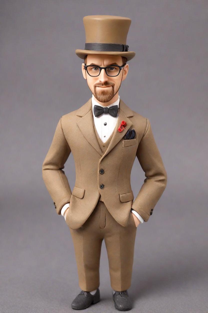 The Confident Stance: A Mini-Me for the Modern Executive,Confidence Pocketed: My Personalized Mini-Me Figurine Adventure