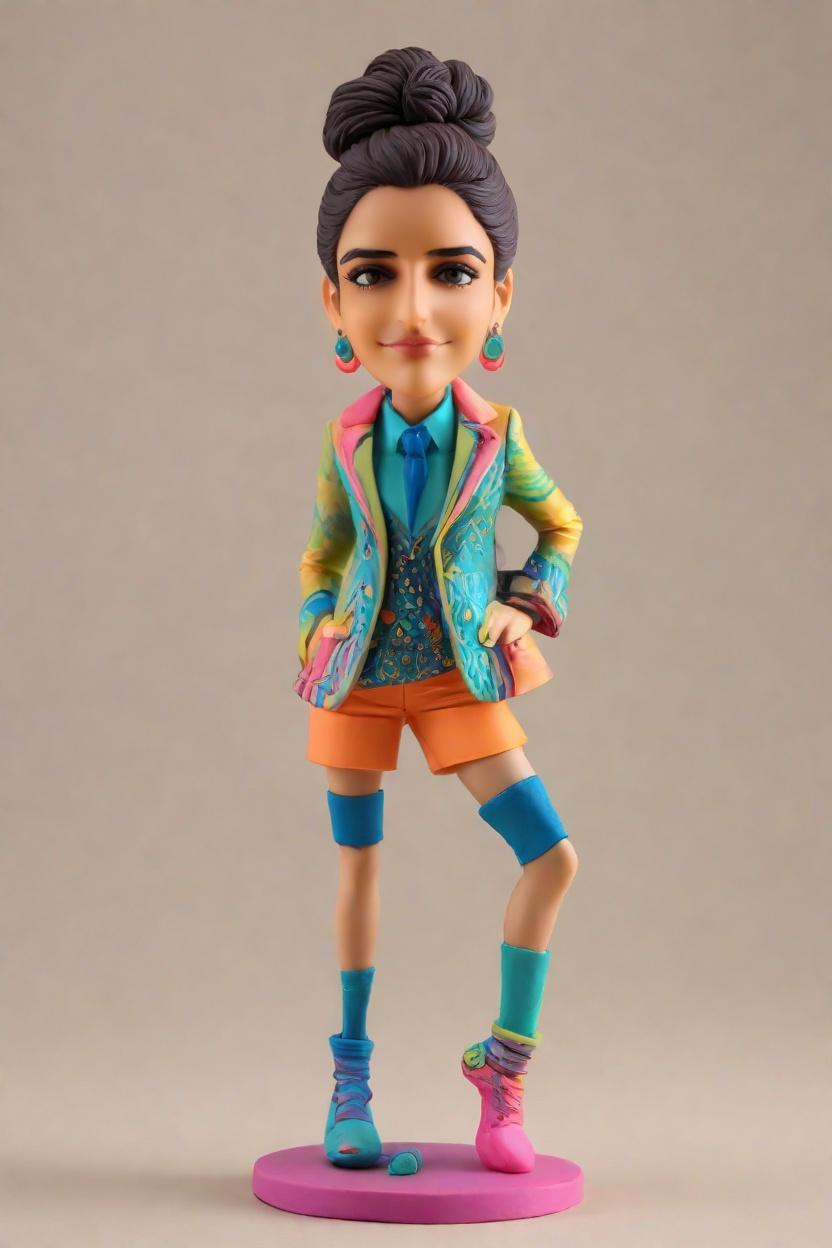 Custom Yoga Warrior Pose Bobblehead,She Nailed Her Yoga Pose with a Bobblehead!