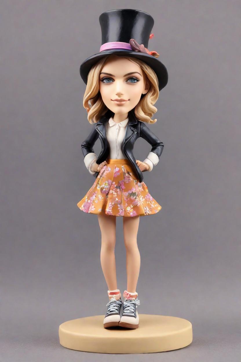Custom Sassy Pose Bobblehead,She's Kicking It! Create Your Own Bobblehead Doll