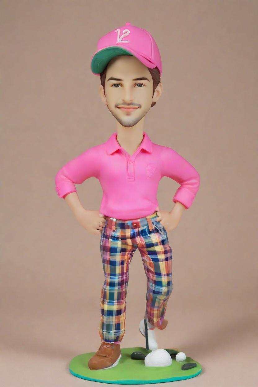 Custom Golfing Champion Bobblehead,John Shares His Hilarious Golf Swing Bobblehead