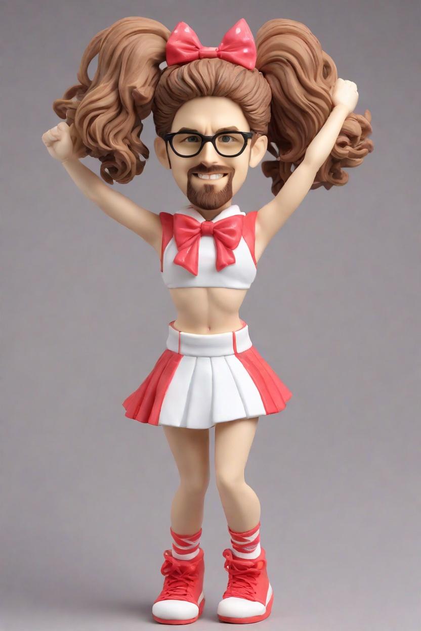 Personalized Cheerleading Bobbleheads: The Ultimate Fan Gift That's One-of-a-Kind!,Unleash Your Inner Cheerleader with a Custom Bobblehead Doll That's All About You!
