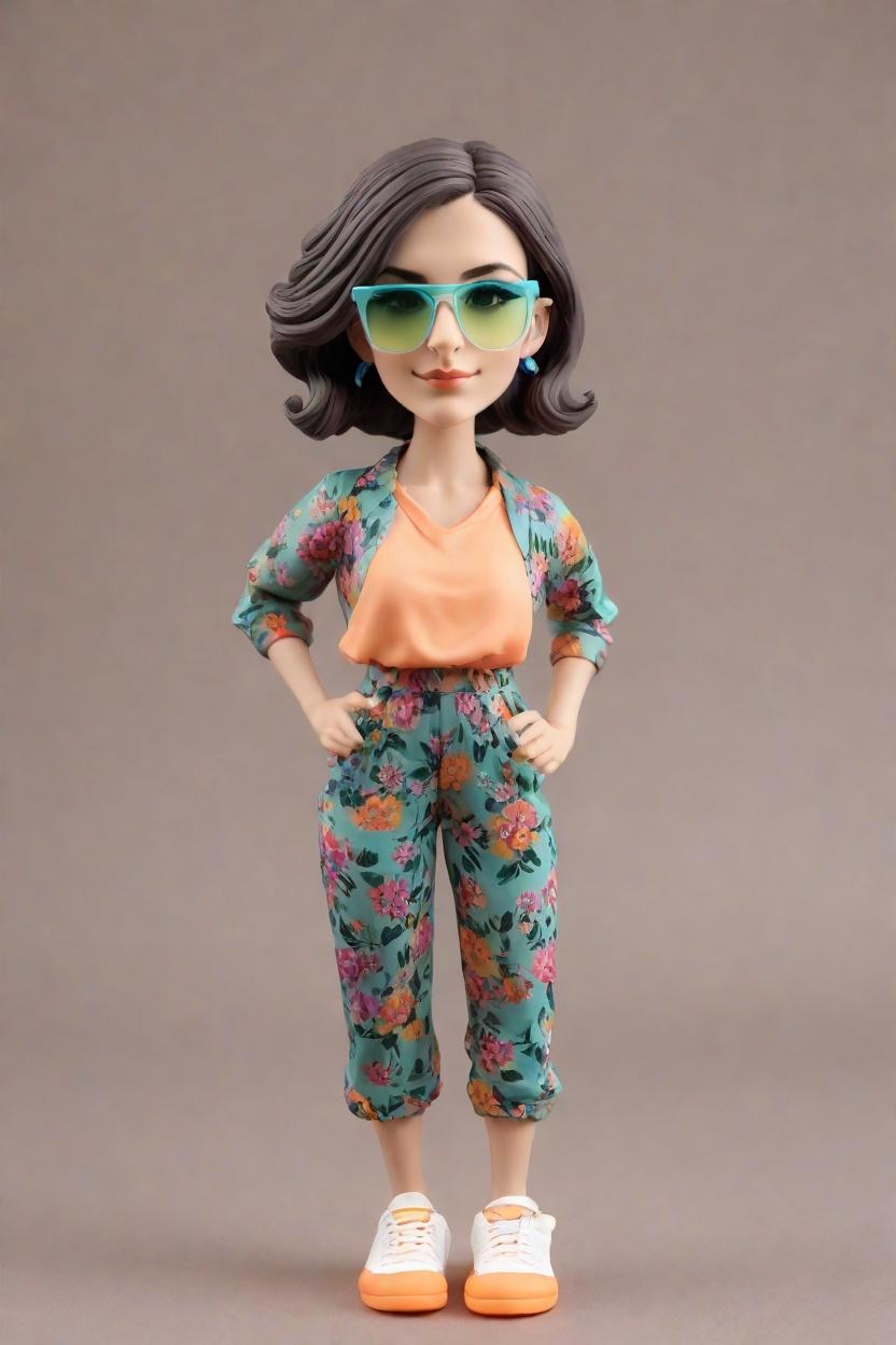 Fashion Forward Figurines: Unveiling the Art of Custom Bobblehead Dolls in Floral Prints,Meet My New Sidekick: Creating My Cheeky Wink Bobblehead Doll Experience