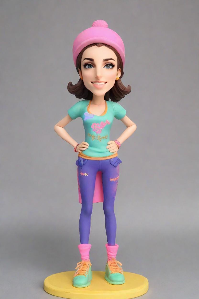 Custom Sporty Chic Bobblehead,She Created Her Sporty Chic Bobblehead!