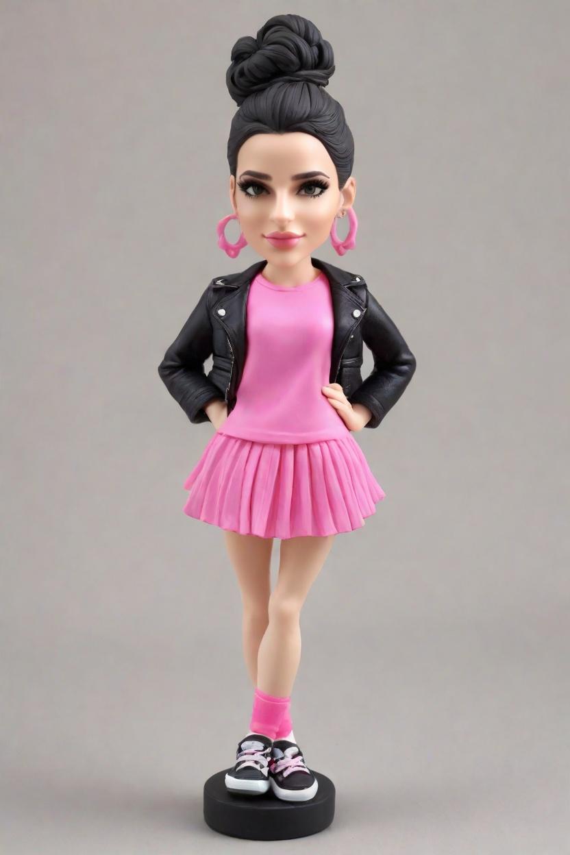 Sassy Stance, Neon Vibes: The Custom Bobblehead Doll That's Turning Heads,Meet My New Sassy Sidekick: Creating My Own Bobblehead Doll with a Twist!