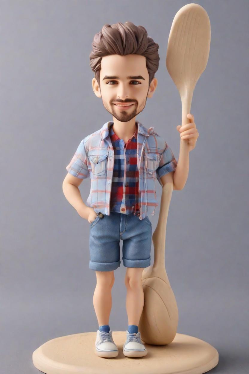 Casual Sport Custom Bobblehead,John’s Playful Swing: Make Your Own Bobblehead Doll