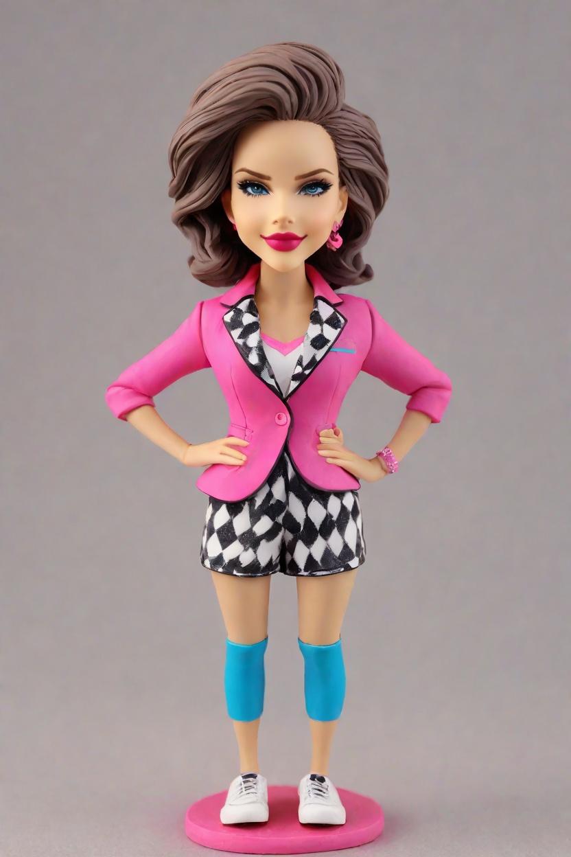 custom Recognition Awards Bobblehead,She Created Her Own Confident Bobblehead