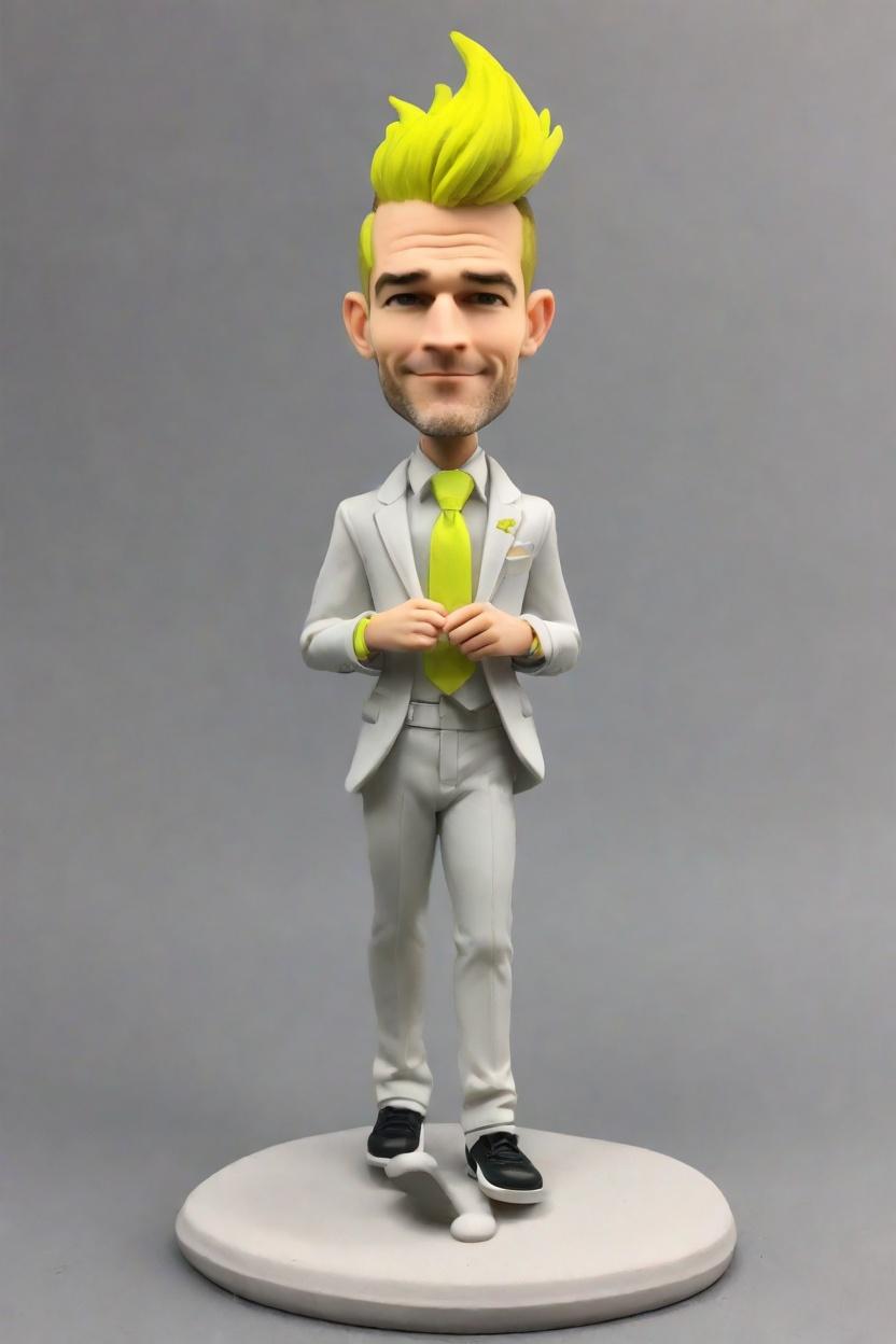 Custom Artistic Swagger Bobblehead,He Made His Own Punk-Inspired Bobblehead!