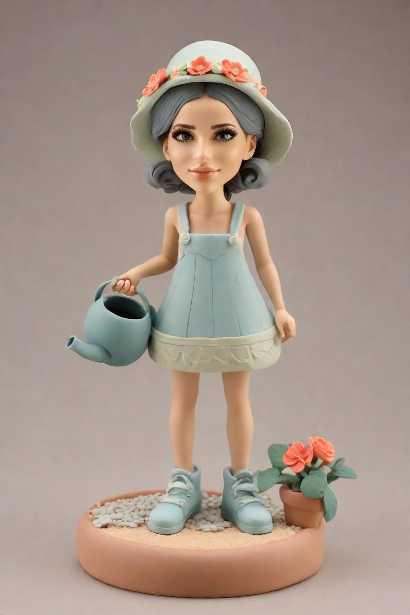 The Secret Gardener: A Custom Bobblehead Doll That Brings Your Green Thumb to Life,Meet My New Gardening Sidekick: Creating My Own Bobblehead Doll with a Twist