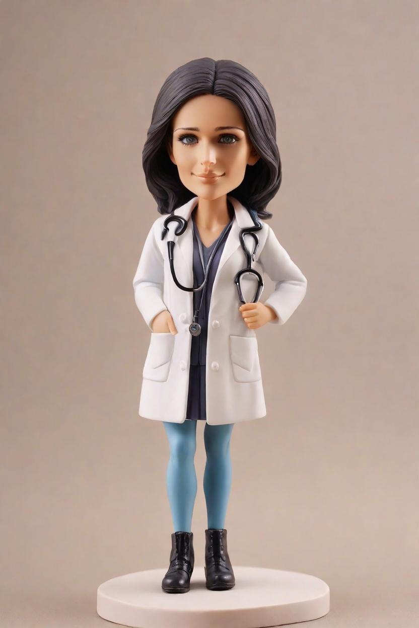 Medical Marvel Custom Bobblehead,She Created Her Own Doctor Bobblehead Doll!