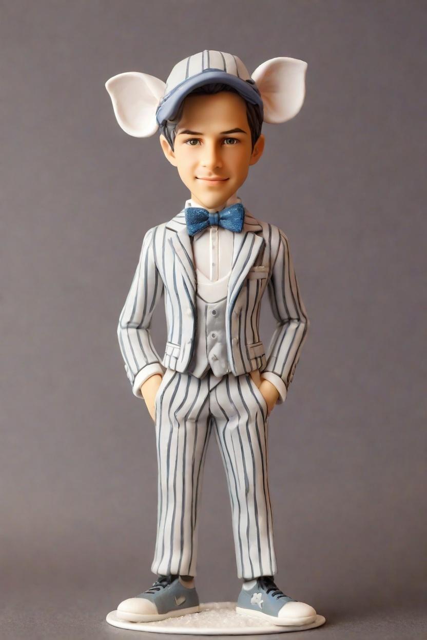 Custom Cheeky Engagement Bobblehead,He Just Created His Cheeky Engagement Bobblehead! 🤩