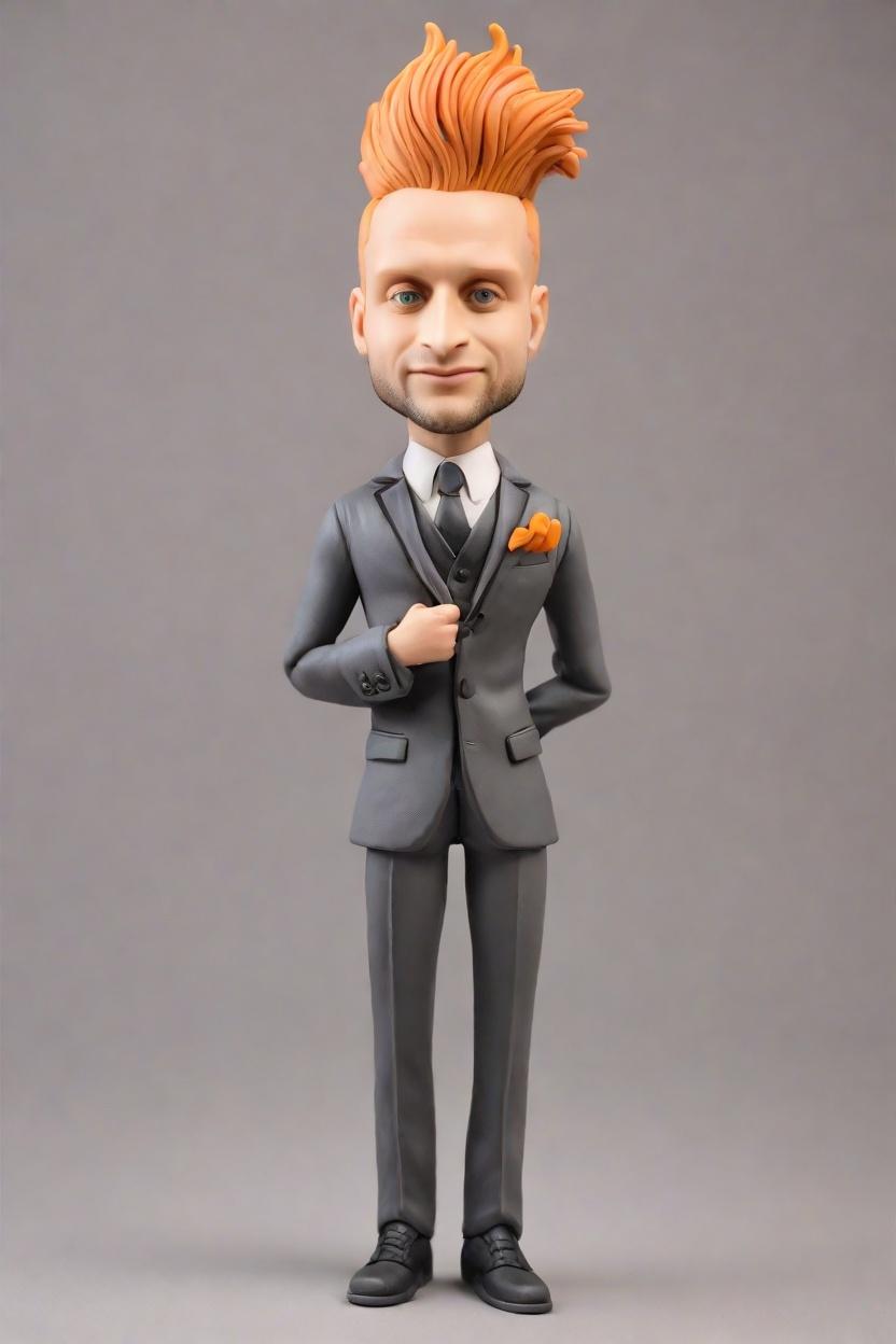 Custom Punk-Inspired Bobblehead,He Made His Own Punk-Inspired Bobblehead!